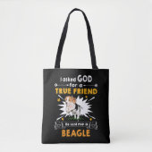 3 Vroeg God Ware Vriend Een Beagle Tote Bag (Voorkant)
