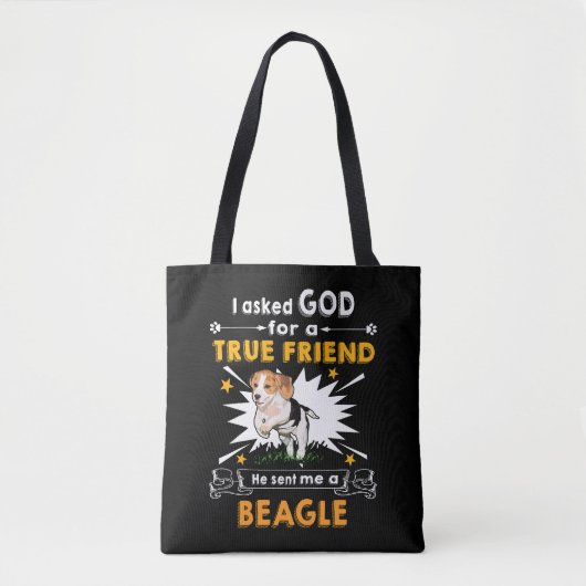 3 Vroeg God Ware Vriend Een Beagle Tote Bag (Voorkant)