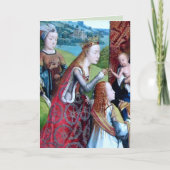 3 Vrouw Zagen in een tuin (detail; M 070) Kaart (Voorkant)