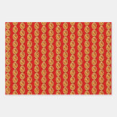 3 W3 Gold Chinees kanonnekonijnenjaar Kies C Inpakpapier Vel (Voorkant 3)