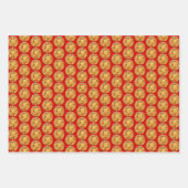 3 W/P2 Gold Chinees kanonnekonijnenjaar Kies C Inpakpapier Vel (Voorkant 3)