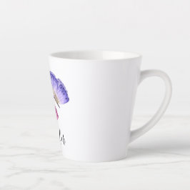 3  Waterverf van astel Butterflies Latte Mok