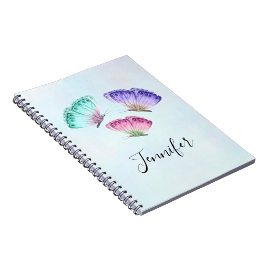 3  Waterverf van astel Butterflies Notitieboek (Rechterzijde)
