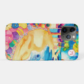 *~* 3 Waterverf Zee strand parasol zand Case-Mate iPhone Case (Achterkant (horizontaal))