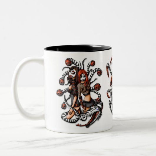 3-way koffie tweekleurige koffiemok (Links)