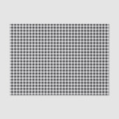 3 Weefselvellen, Zwart Wit Buffalo Check Patroon Tissuepapier (Voorkant)