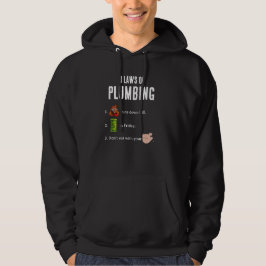 3 Wetten Van Loodgieters Funshirt Voor Loodgieters Hoodie