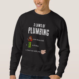 3 Wetten Van Loodgieters Funshirt Voor Loodgieters Trui