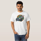 3 Wheeler - 白 T-shirt (Voorkant volledig)