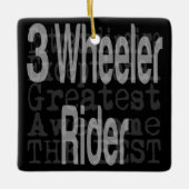 3 Wheeler Rider Extraordinaire Keramisch Ornament (Voorkant)