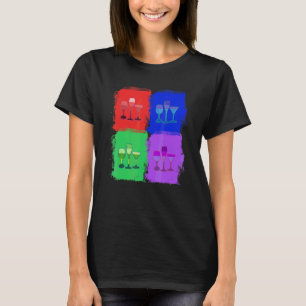 3 Wijnglazen Wijnglazen Pop Art T-shirt