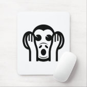 3 Wijze Apen Kikazaru 聞かざる Hoor GEEN Kwaad Emoji Muismat (Met muis)
