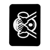 3 Wijze Apen Mizaru 見ざる Zie GEEN Kwaad Emoji Magneet (Verticaal)