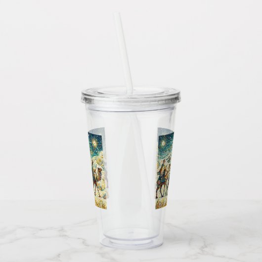 3 Wijze mannen Acryl Drinkbeker (Links)