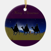 3 Wijze Mannen Bethlehem Kerstornament Keramisch Ornament (Voorkant)
