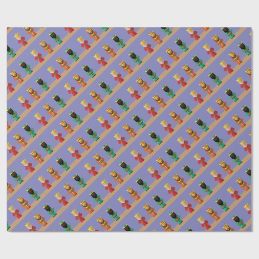 3 Wijze Mannen Cadeaupapier (Vlak)