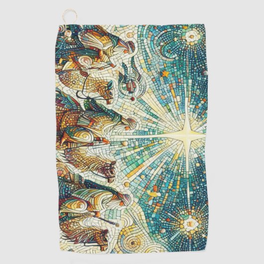 3 Wijze mannen Golfhanddoek (Voorkant)