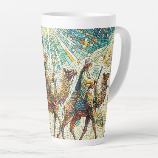 3 Wijze mannen Latte Mok (Rechterhoek)