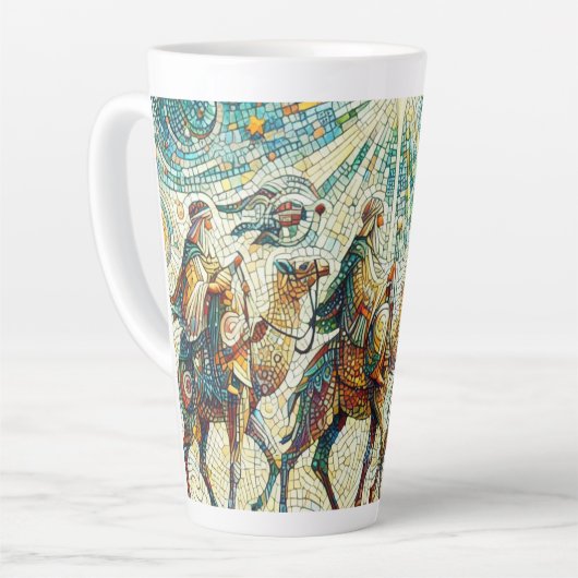 3 Wijze mannen Latte Mok (Linkerhoek)