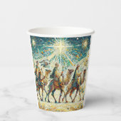 3 Wijze mannen Papieren Bekers (Achterkant)