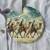 3 Wijze mannen Ronde Button 6,0 Cm (In situ)