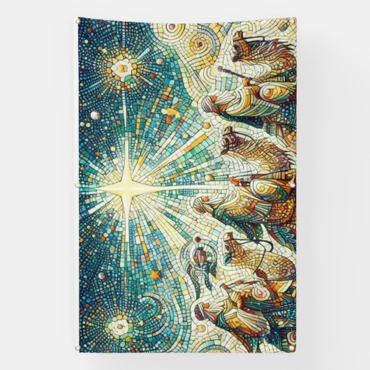 3 Wijze mannen Spandoek (Verticaal)