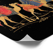 3 wijze Mannen vanavond rijden we kerst Poster (Hoek)