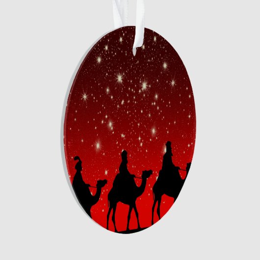 3 wijze mannen versieren ornament (voorkant)
