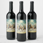 3 Wijze mannen Wijn Etiket (Flessen)