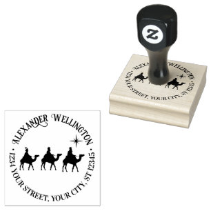 3 Wijzen Koningen, Ster Ronde Naam Adres Rubberstempel