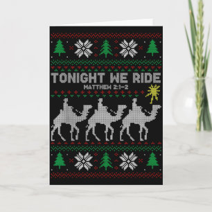 3 Wijzen Vanavond Rijden Wij Kerstmis Kaart