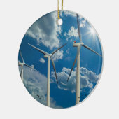 3 windturbines keramisch ornament (Links)