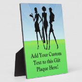 3 Winkelvrouwen vrienden Fotoplaat (Zijkant)