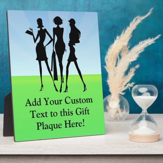 3 Winkelvrouwen vrienden Fotoplaat (Zijkant)