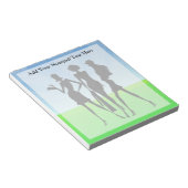 3 Winkelvrouwen vrienden Notitieblok (Schuin)