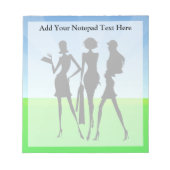 3 Winkelvrouwen vrienden Notitieblok (Voorkant)