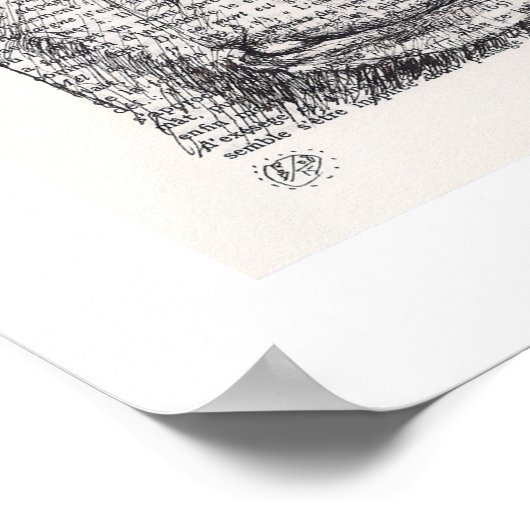 3 Wise-apen Chinees nieuwjaarsdierentuin Poster (Hoek)