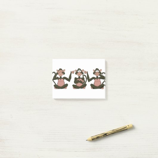 3 WISE GELD POST-IT® NOTES (Op bureau)