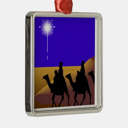 3 Wise Mannen kerstversieringen Metalen Ornament (Rechts)