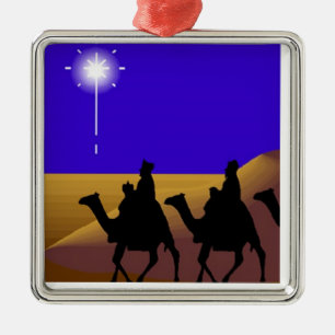 3 Wise Mannen kerstversieringen Metalen Ornament
