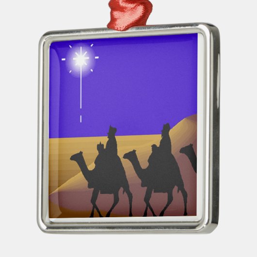 3 Wise Mannen kerstversieringen Metalen Ornament (Links)