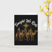 3 Wise Men Tonight We Ride Christmas Kaart (Gele Bloem)