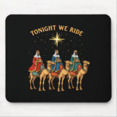 3 Wise Men Tonight We Ride Christmas Muismat (Voorkant)
