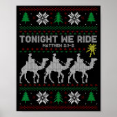 3 Wise Men Tonight We Ride Christmas  Poster (Voorkant)