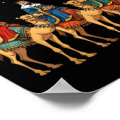 3 Wise Men Tonight We Ride Christmas Poster (Hoek)