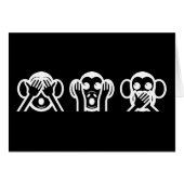 3 Wise Monkeys Emoji (Voorkant Horizontaal)