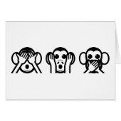 3 Wise Monkeys Emoji (Voorkant Horizontaal)