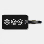 3 Wise Monkeys Emoji Bagagelabel (Achterkant horizontaal)