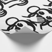 3 Wise Monkeys Emoji Cadeaupapier (Hoek)