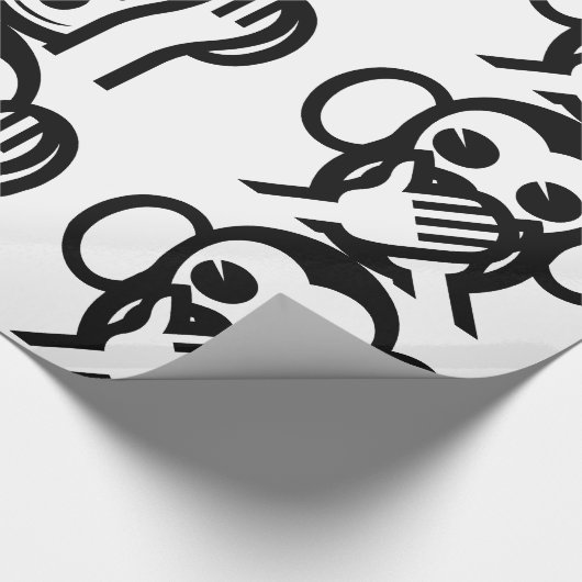 3 Wise Monkeys Emoji Cadeaupapier (Hoek)